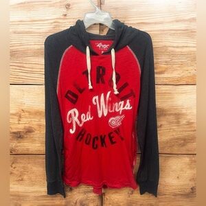 Detroit Red Wings hockey long sleeve‎ hooded tee